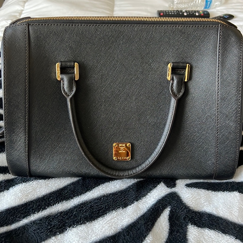 100% Authentic MCM Top Handle Bag